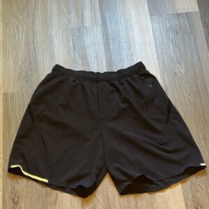 Lululemon Athletica Black Athletic Shorts Lightweight Moisture-Wicking